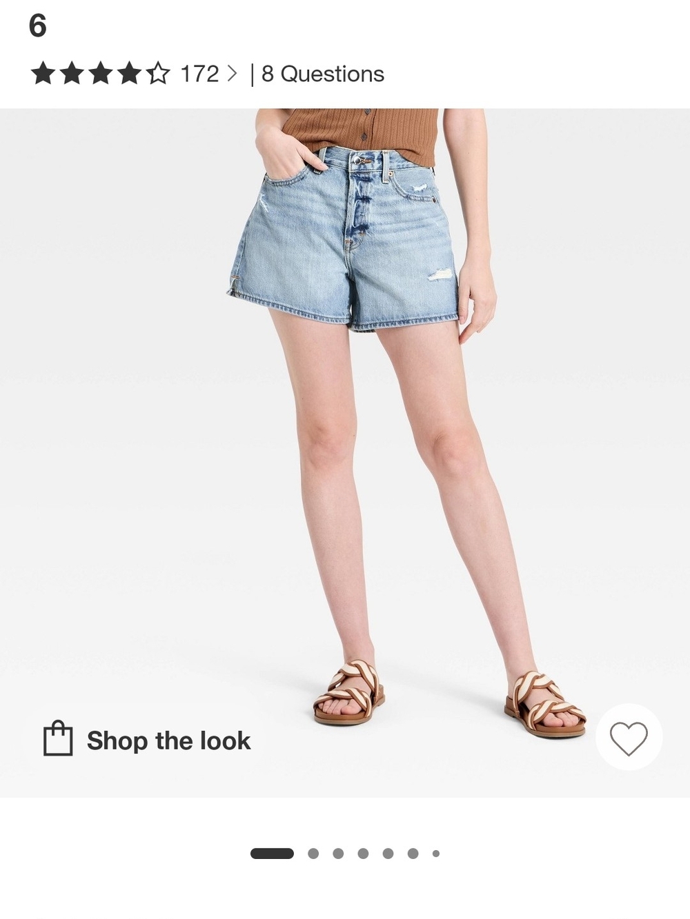 Universal Thread Light Blue High-Rise Distressed Jean Shorts